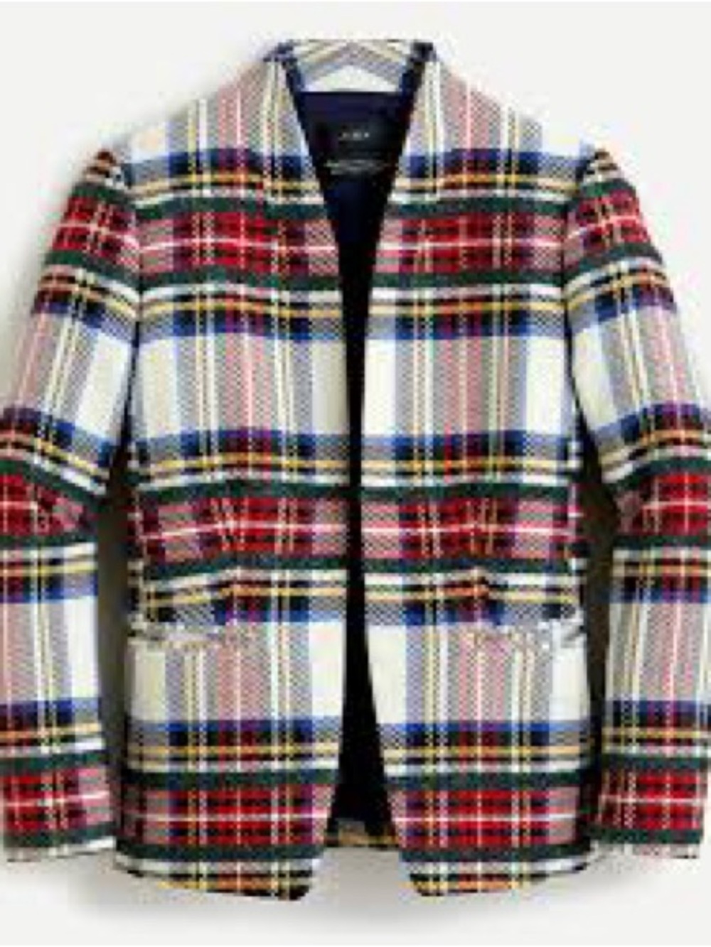 J Crew tartan plaid wool blend “Snowy Stewart” blazer